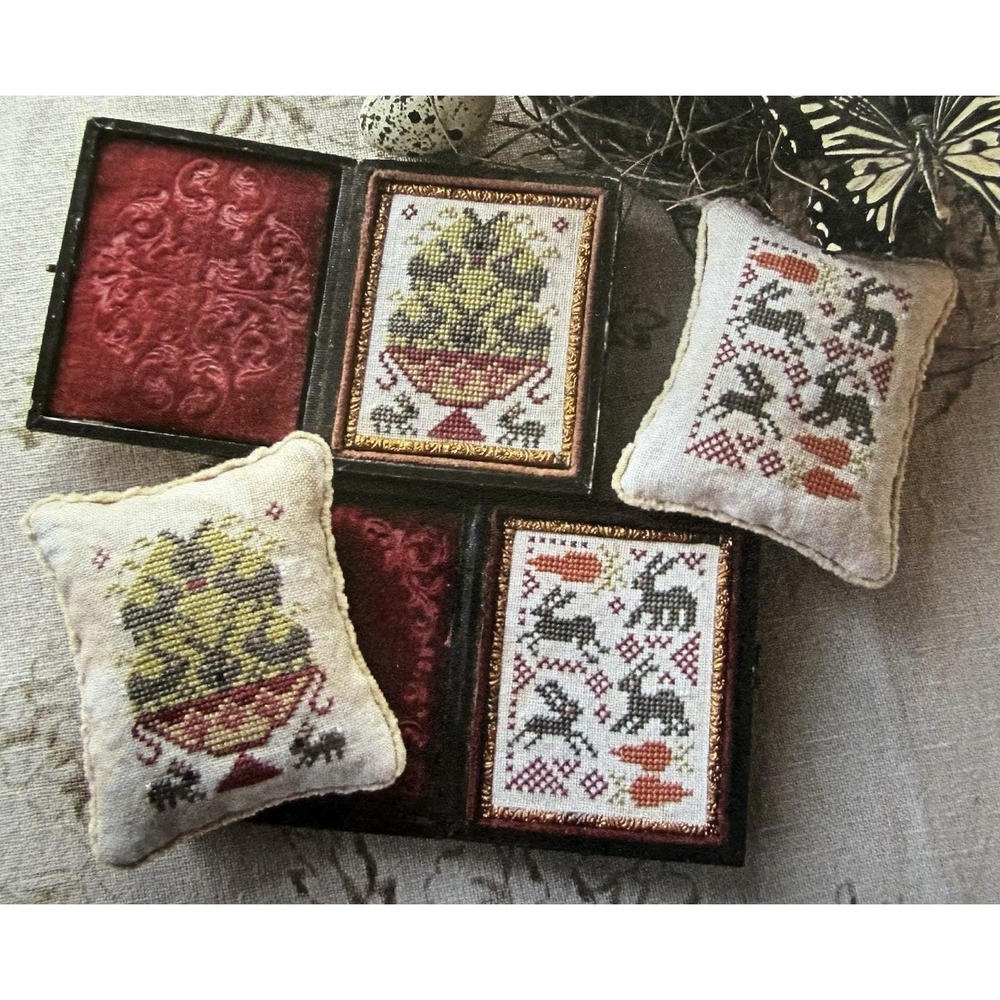 Bowlful Of Bunnies Cross Stitch Pattern By Kathy Barrick